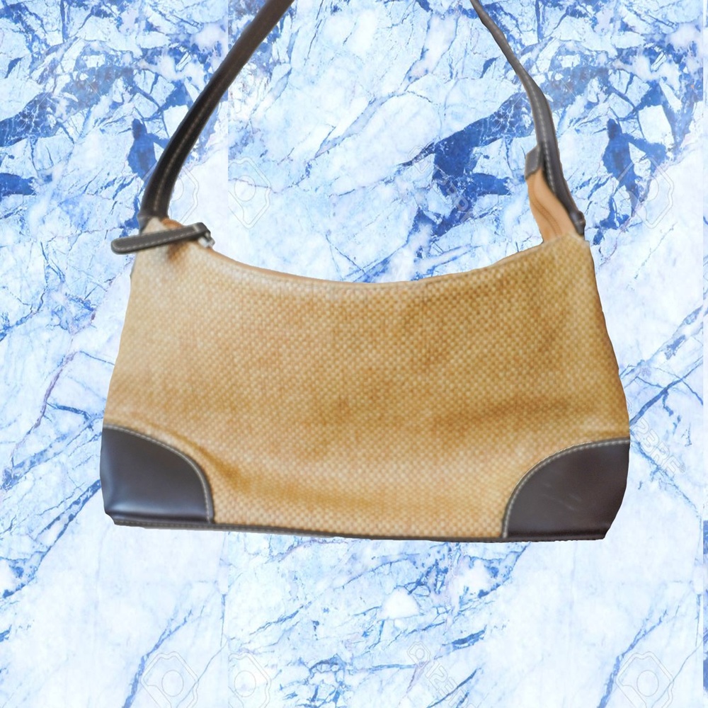 Vintage Straw Baguette Bag